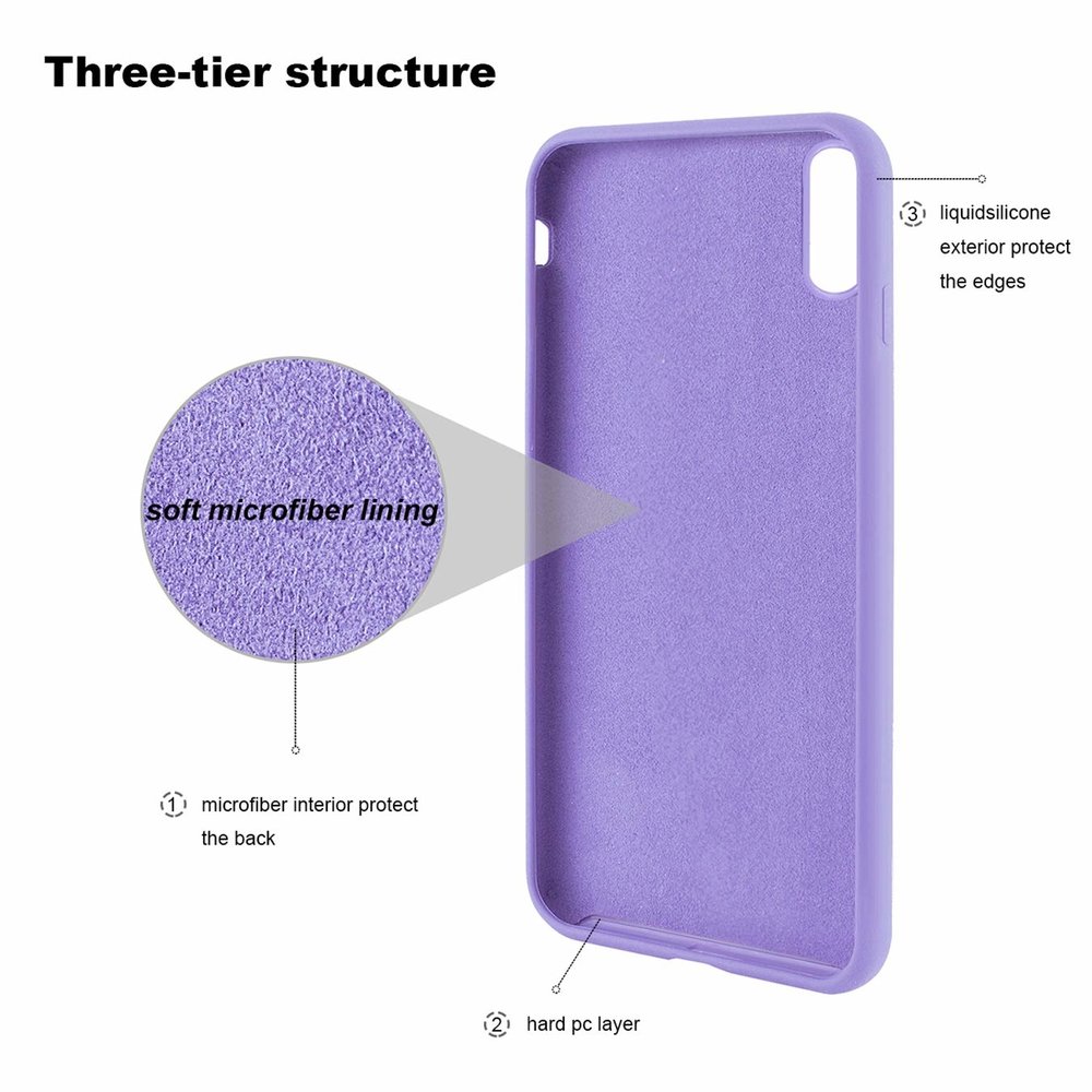 ShieldCase® Shieldcase Silicone case iPhone Xs Max (paars)