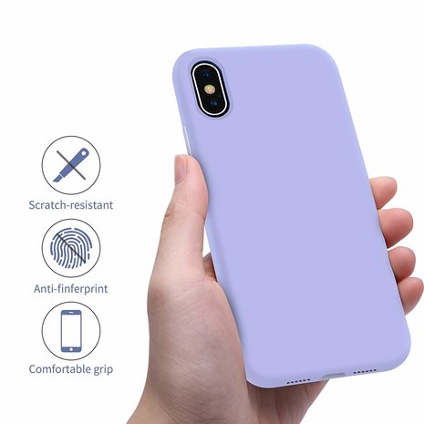 ShieldCase® Shieldcase Silicone case iPhone Xs Max (paars)