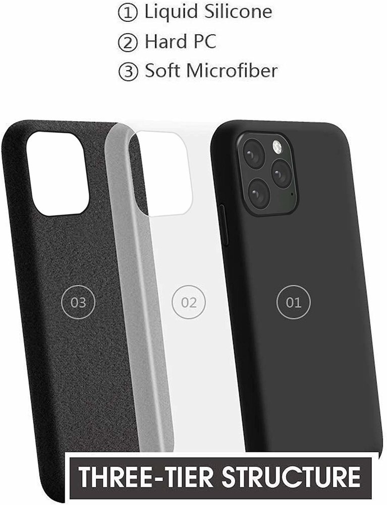 ShieldCase® ShieldCase Silicone case iPhone 11 Pro Max (zwart)