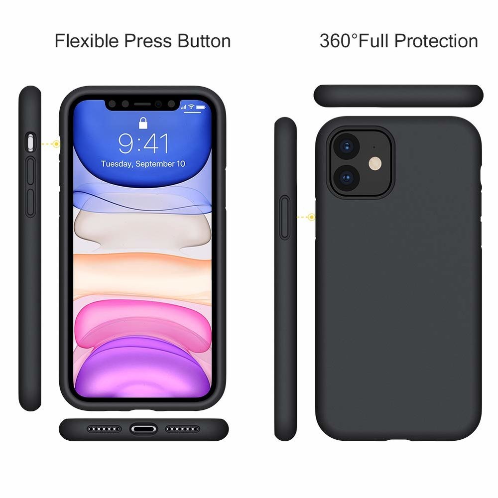 ShieldCase® ShieldCase Silicone case iPhone 11 (zwart)