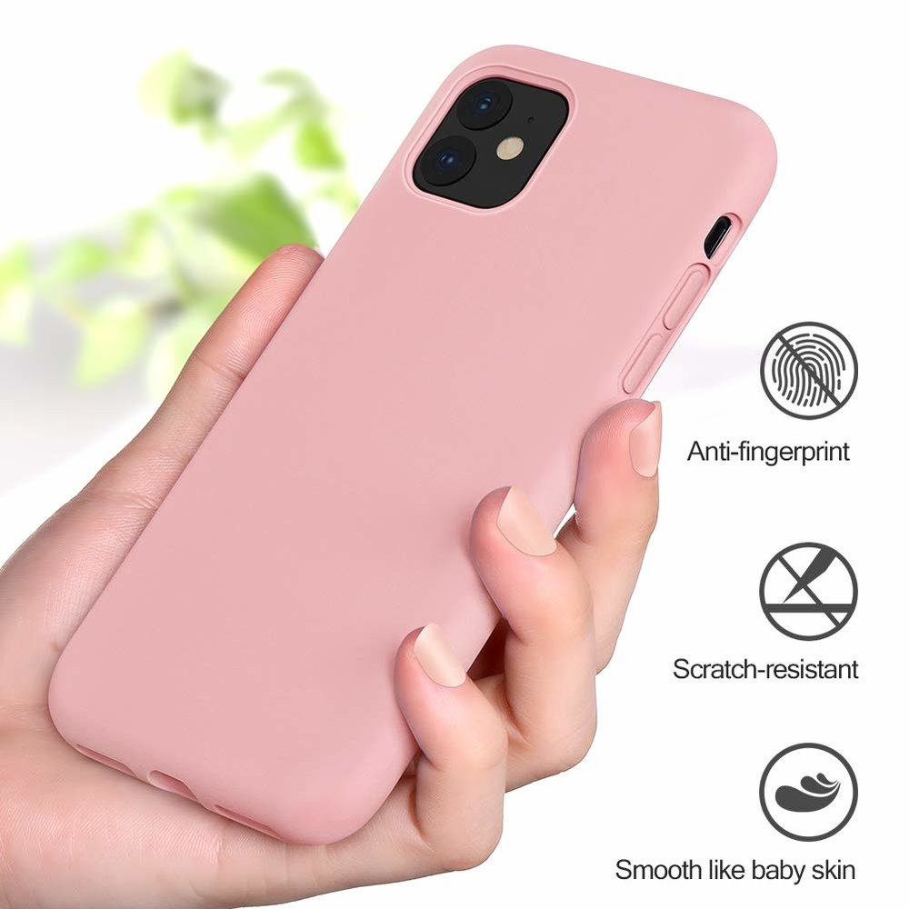ShieldCase® ShieldCase Silicone case iPhone 11 (roze)