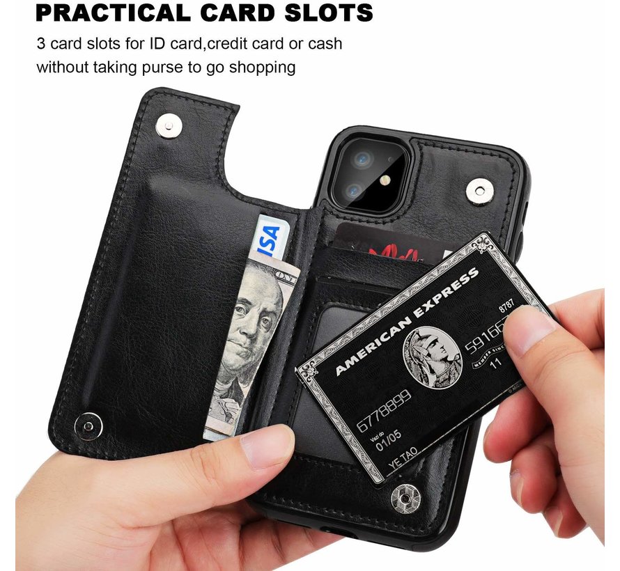 ShieldCase iPhone 11 wallet case (zwart)