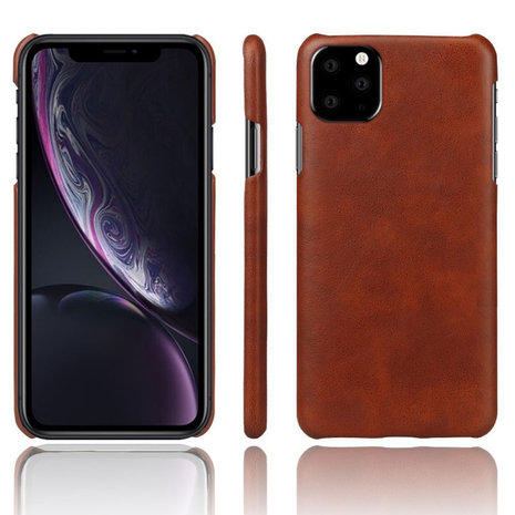 ShieldCase® Shieldcase vintage leren hoesje iPhone 11 (bruin) ShieldCase® Shieldcase vintage leren hoesje iPhone 11 (bruin)