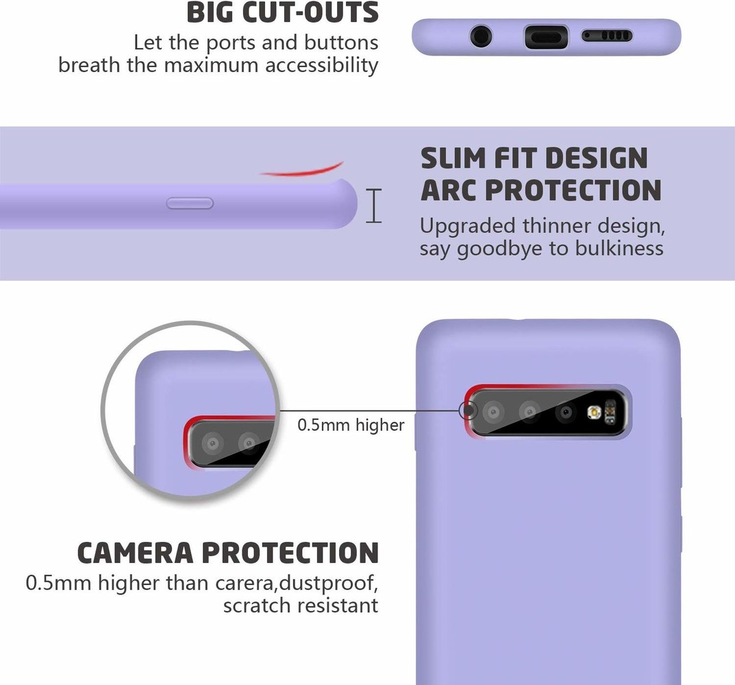 ShieldCase® Shieldcase Silicone case Samsung Galaxy S10 (paars)