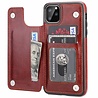 ShieldCase® ShieldCase Wallet Case  iPhone 11 Pro (bruin) +  Glazen Screenprotector