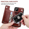 ShieldCase® ShieldCase Wallet Case  iPhone 11 Pro (bruin) +  Glazen Screenprotector