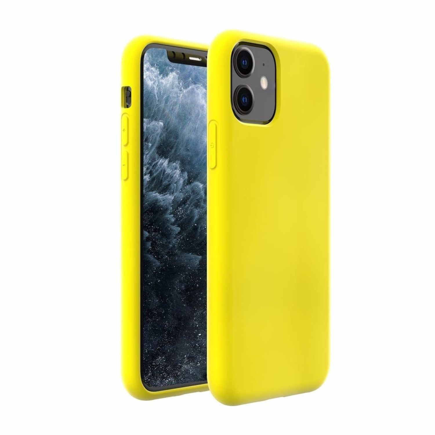 jam Sluimeren gat Silicone case iPhone 11 (geel) - Phone-Factory