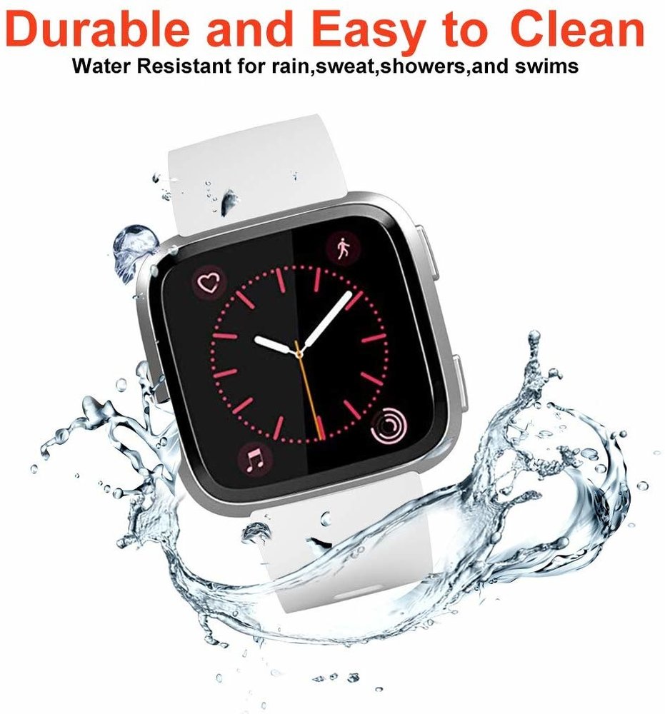 Fitbit Versa silicone band (wit)