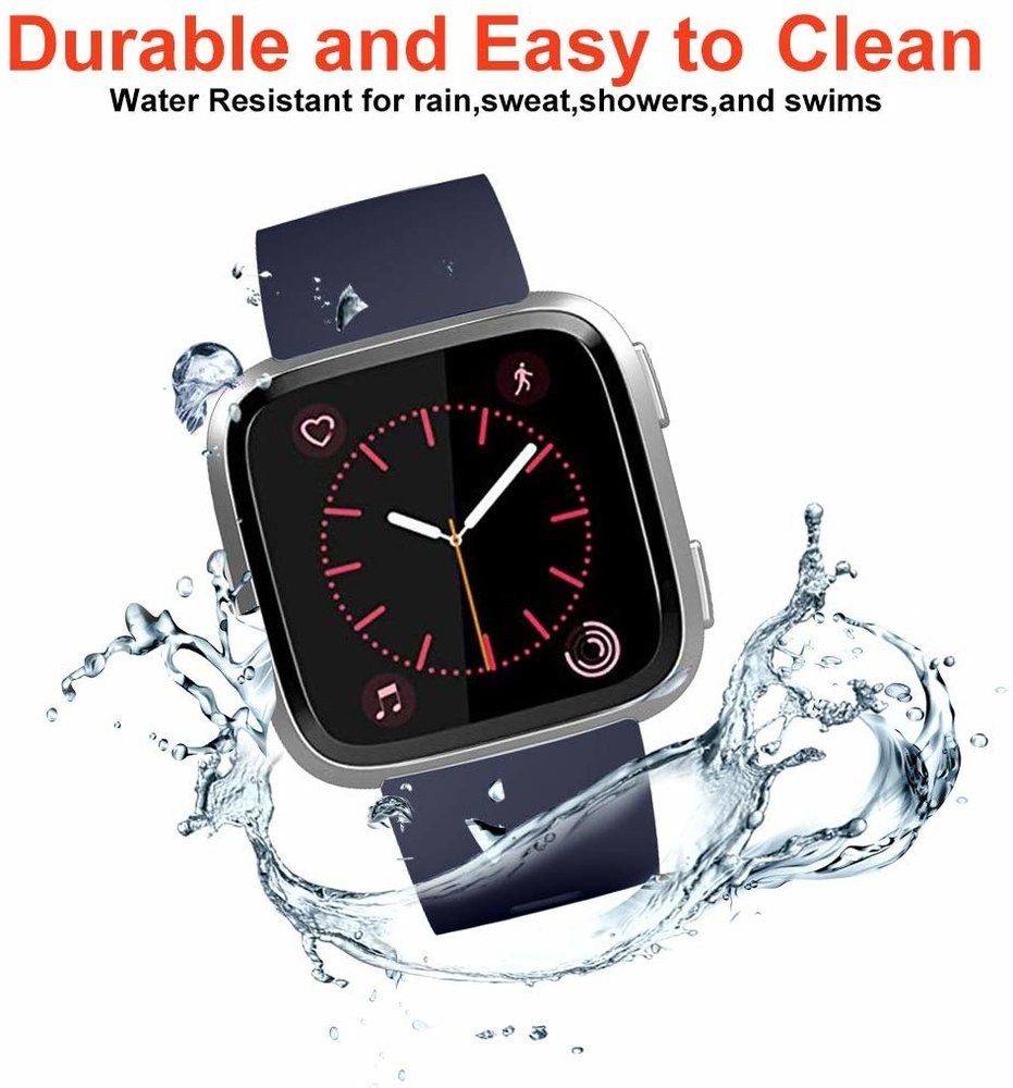 Fitbit Versa silicone band (donkerblauw)