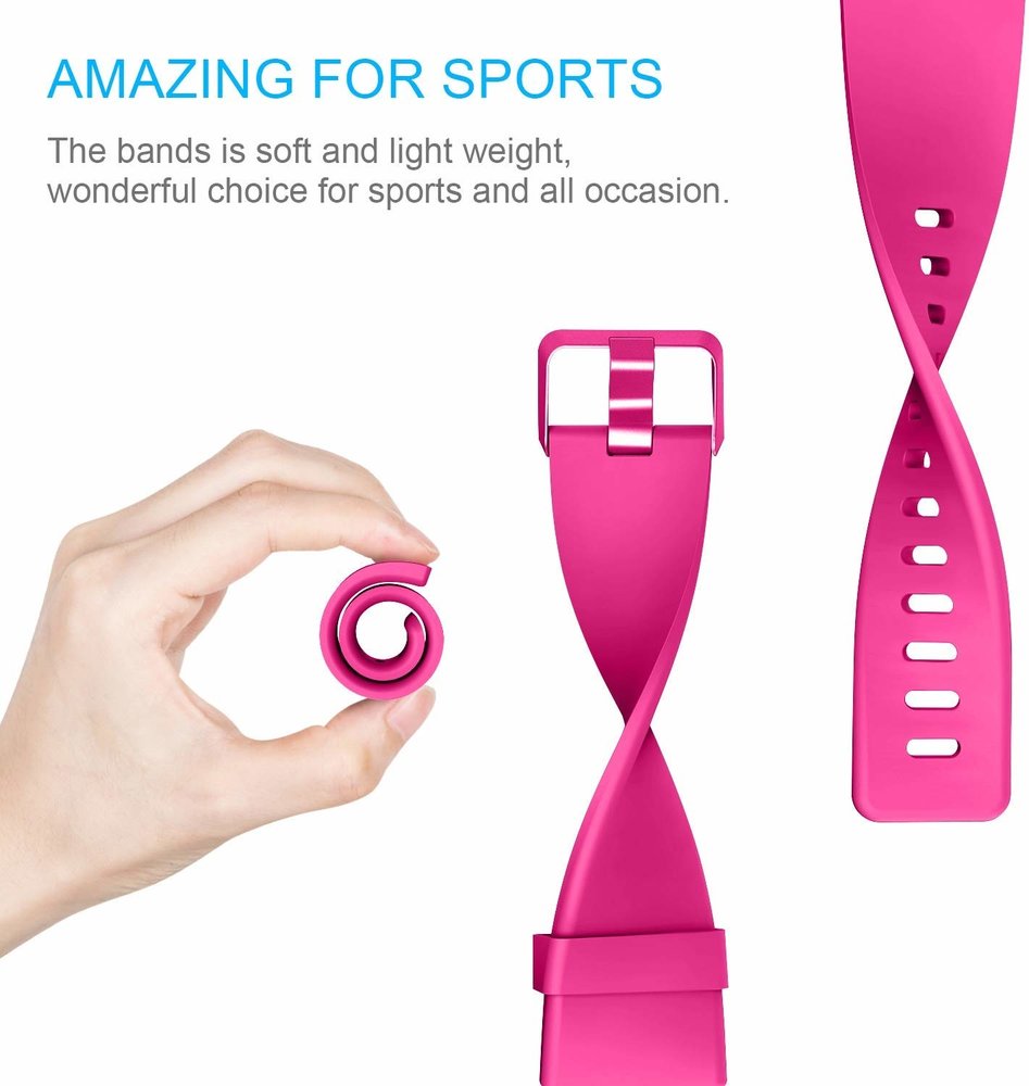 Fitbit Versa silicone band (roze)