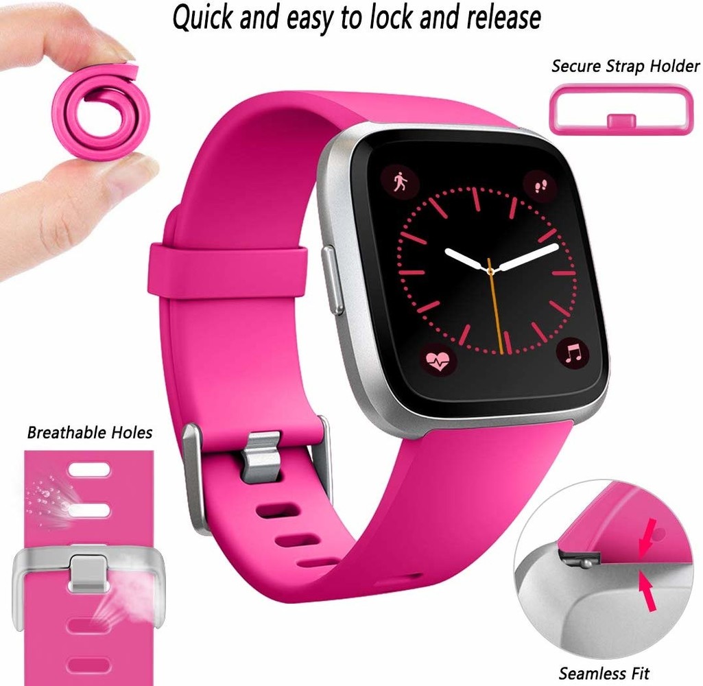 Fitbit Versa silicone band (roze)