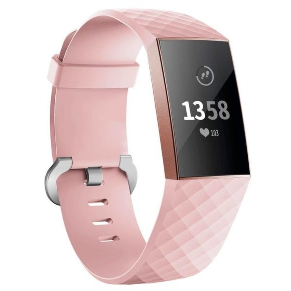 Fitbit Charge 3 silicone band (lichtroze)