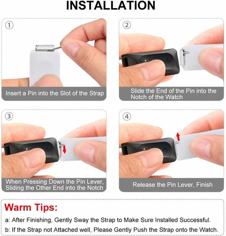 Fitbit Inspire silicone band (wit)