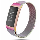 Fitbit Charge 3 Milanese band (regenboog)
