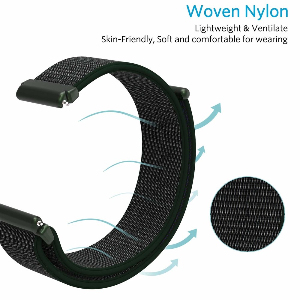 Fitbit Versa nylon bandje (olijfgroen) Fitbit Versa nylon bandje (olijfgroen)