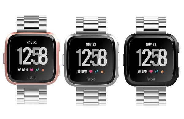 Fitbit Versa stalen bandje (zilver) Fitbit Versa stalen bandje (zilver)