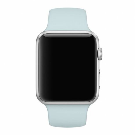 Apple Watch silicone sport band (lichtblauw)