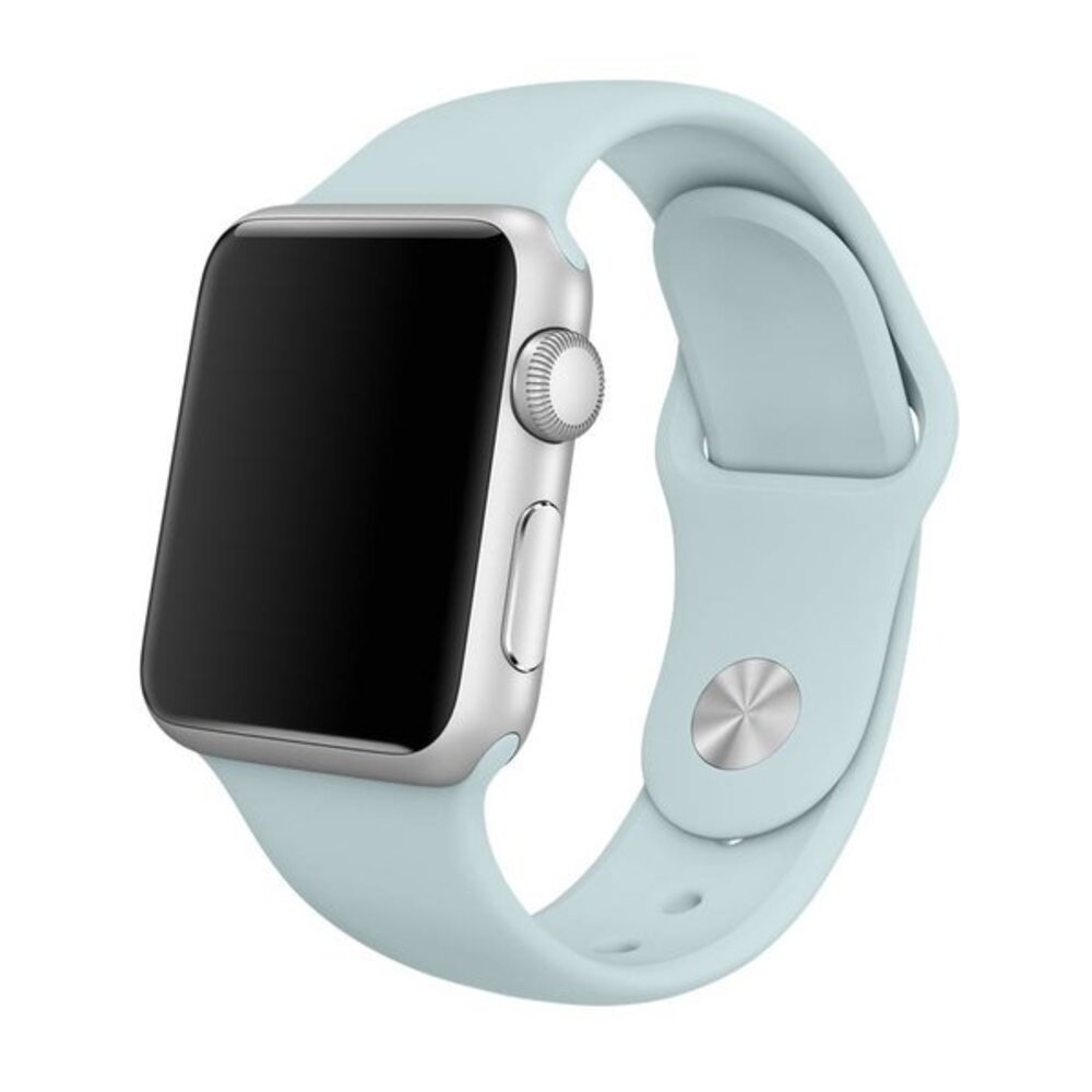 Apple Watch silicone sport band (lichtblauw)
