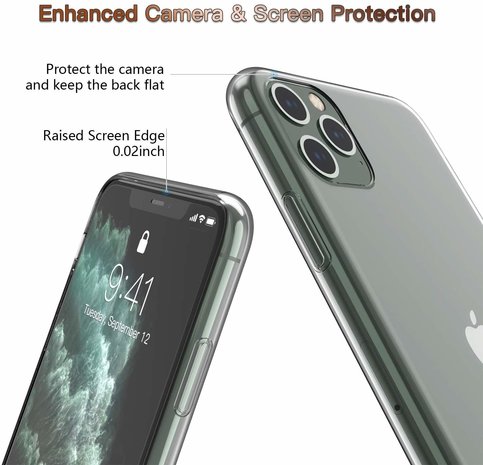 ShieldCase® ShieldCase Ultra thin silicone hoesje iPhone 11 Pro (transparant)