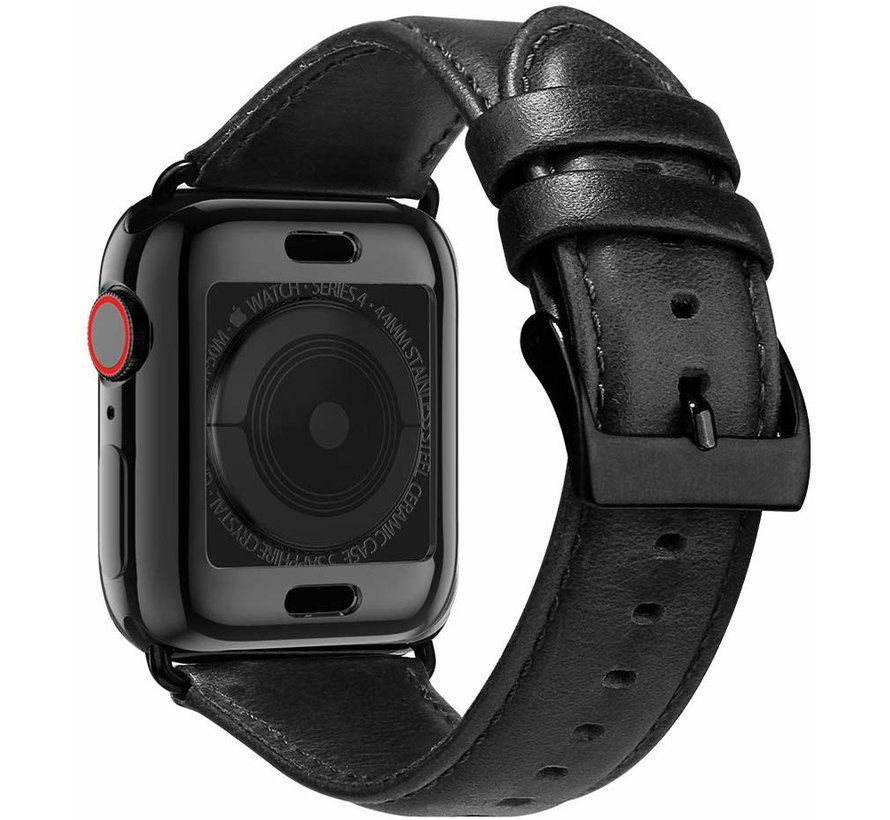 Apple Watch leren band (zwart) - Phone-Factory