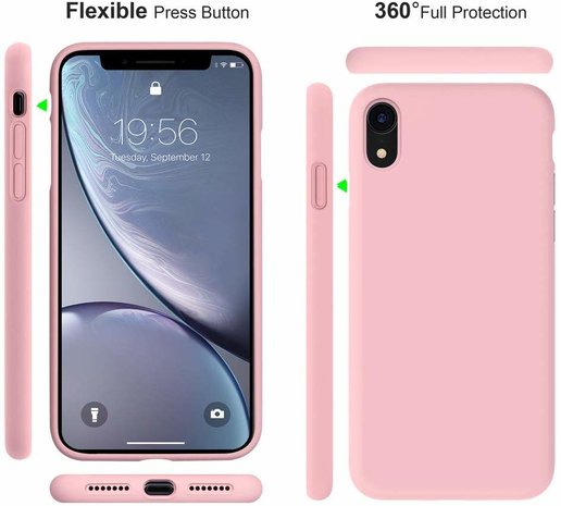 ShieldCase® Shieldcase Silicone case iPhone Xr (roze)