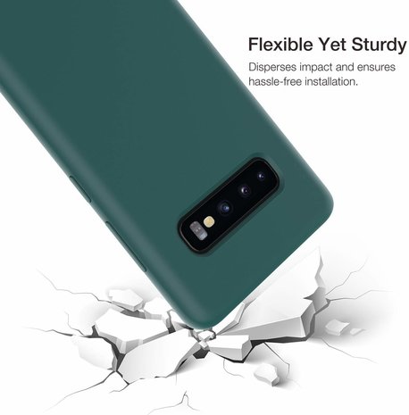 ShieldCase® Shieldcase Silicone case Samsung Galaxy S10 (groen)