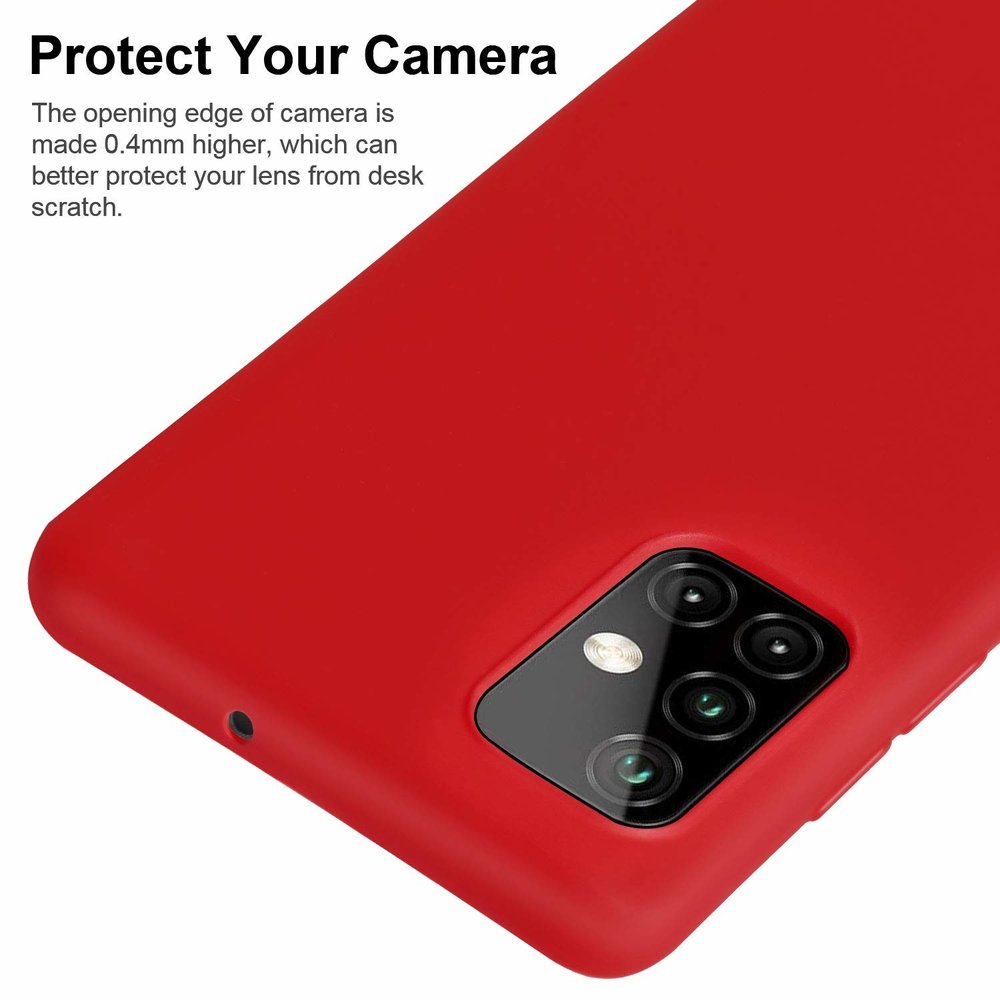 ShieldCase® Shieldcase  siliconen hoesje Samsung Galaxy A51 (rood)