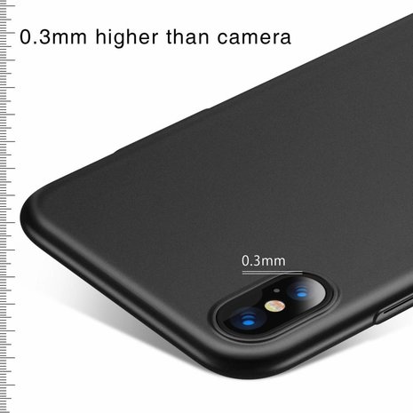 iPhone X Xs Ultra thin case zwart Phone Factory