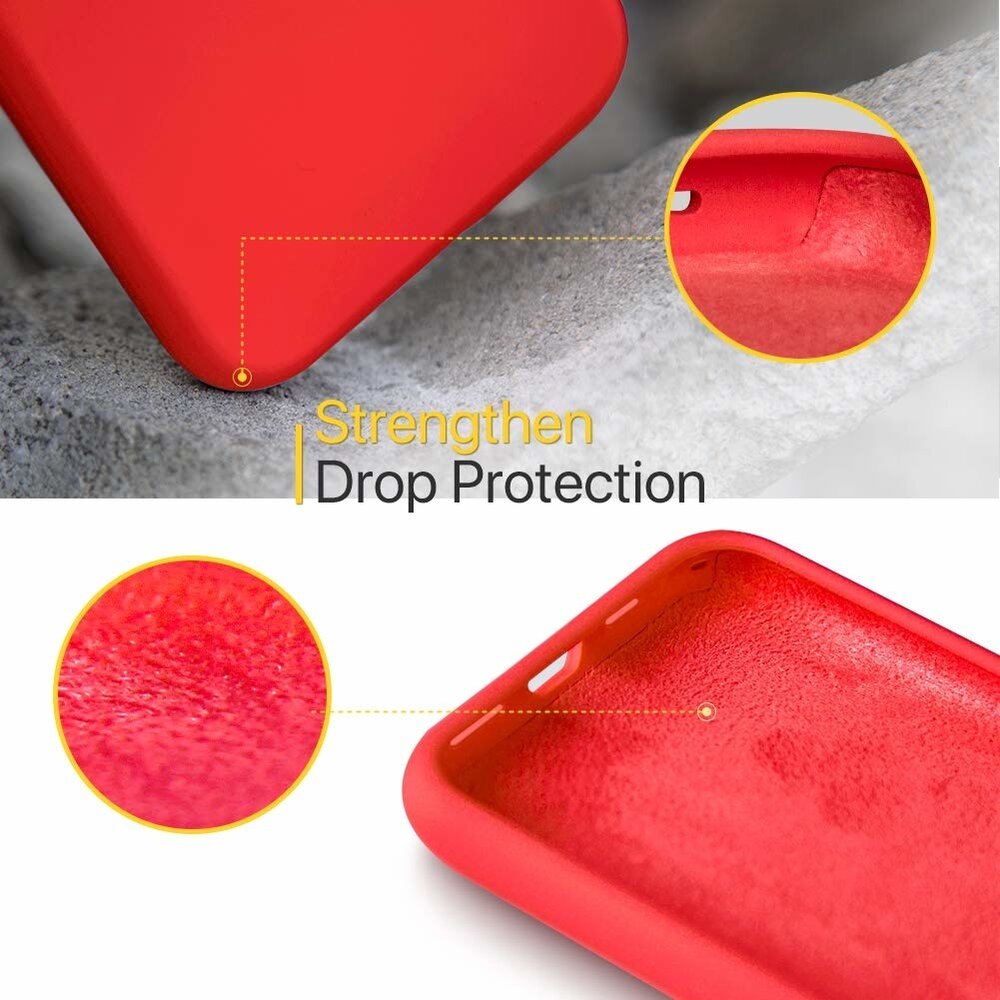 ShieldCase® ShieldCase Silicone case iPhone 11 Pro (rood) +  Glazen Screen protector