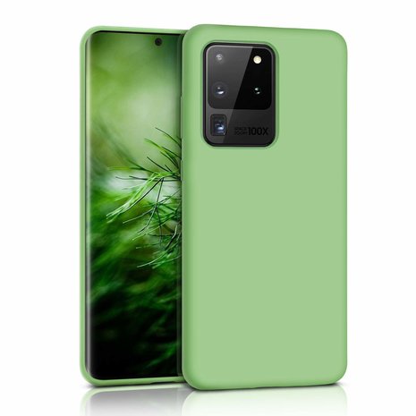 ShieldCase® Shieldcase siliconen hoesje Samsung Galaxy S20 Ultra (lichtgroen)