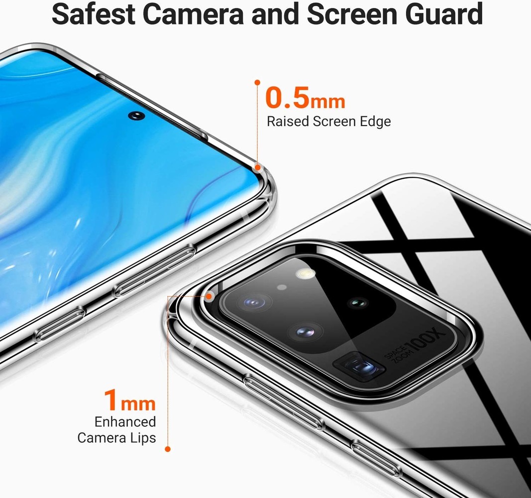 ShieldCase® Shieldcase Slim case Samsung Galaxy S20 Ultra transparant silicone ShieldCase® Shieldcase Slim case Samsung Galaxy S20 Ultra transparant silicone