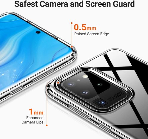 ShieldCase® Shieldcase Slim case Samsung Galaxy S20 Ultra transparant silicone ShieldCase® Shieldcase Slim case Samsung Galaxy S20 Ultra transparant silicone