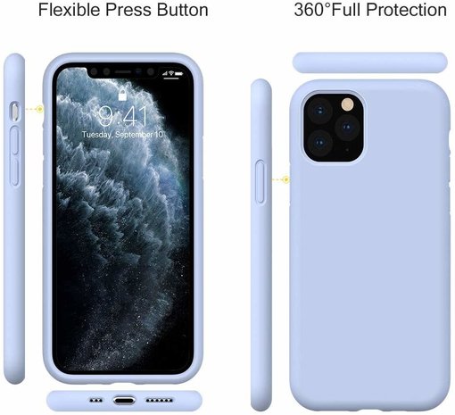 ShieldCase® ShieldCase Silicone case iPhone 11 Pro (paars)
