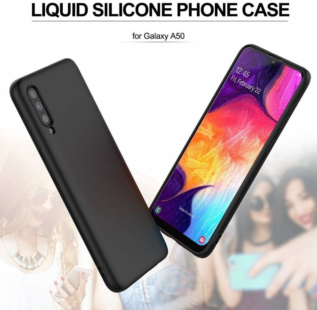 ShieldCase® Shieldcase Silicone case Samsung Galaxy A50 (zwart)