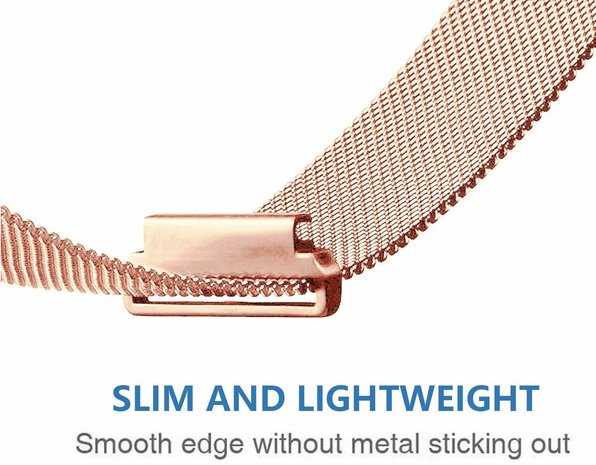 Samsung Galaxy Watch Milanese band (rosé goud) Samsung Galaxy Watch Milanese band (rosé goud)