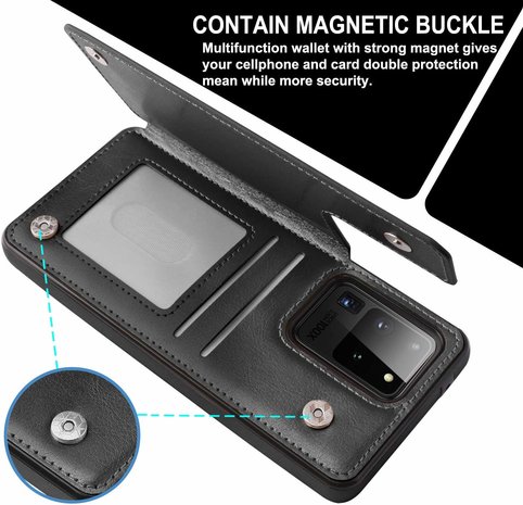 ShieldCase® ShieldCase Wallet Case Samsung Galaxy S20 Ultra (zwart) ShieldCase® ShieldCase Wallet Case Samsung Galaxy S20 Ultra (zwart)