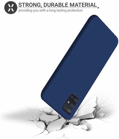 ShieldCase® Shieldcase siliconen hoesje Samsung Galaxy A51 (blauw)