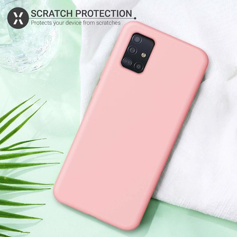 ShieldCase® Shieldcase siliconen hoesje Samsung Galaxy A51 (roze)