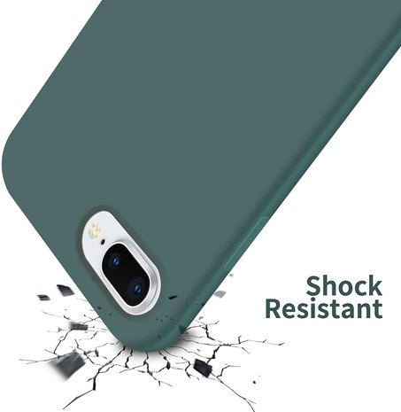 ShieldCase® Shieldcase Silicone case iPhone 8 Plus / 7 Plus (donkergroen)