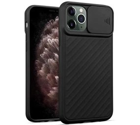 mager moord Peer iPhone 11 Pro Max hoesje met camera slide cover (zwart) - Phone-Factory