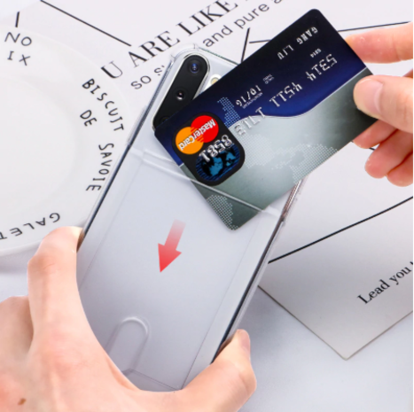 ShieldCase® Samsung Galaxy A50 Shock case met pashouder + glazen screen protector