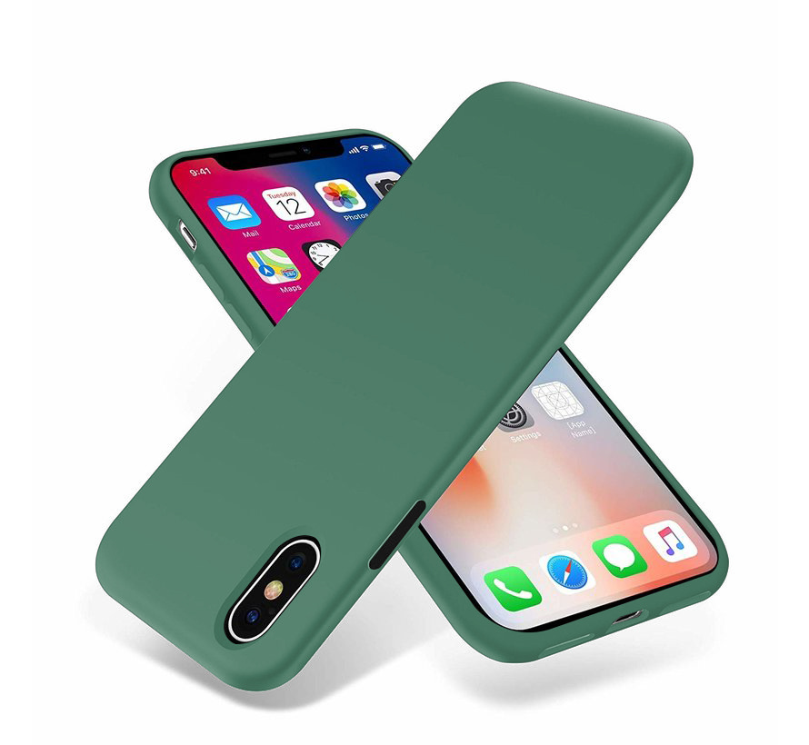 Silicone case iPhone X / Xs (groen) PhoneFactory