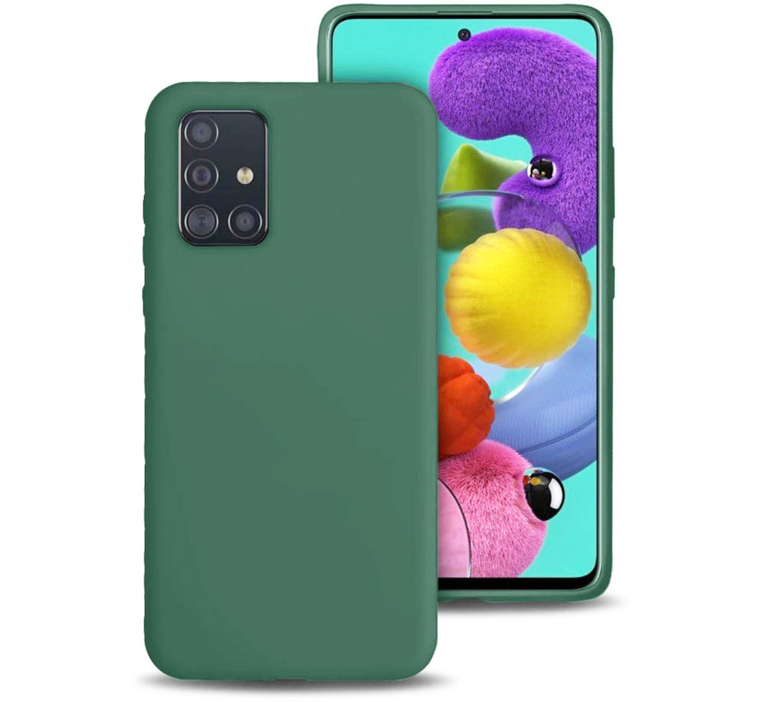 ShieldCase® Shieldcase siliconen hoesje Samsung Galaxy A51 (donkergroen)