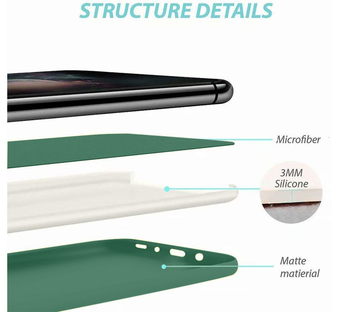 ShieldCase® Shieldcase siliconen hoesje Samsung Galaxy A51 (donkergroen)