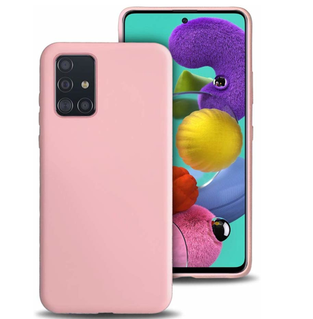contact Oprechtheid telefoon Siliconen hoesje Samsung A51 (roze) - Phone-Factory