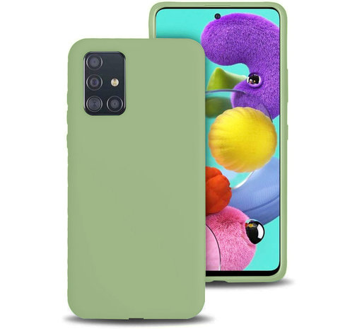 ShieldCase® Shieldcase silicone case Samsung Galaxy A71 (lichtgroen)