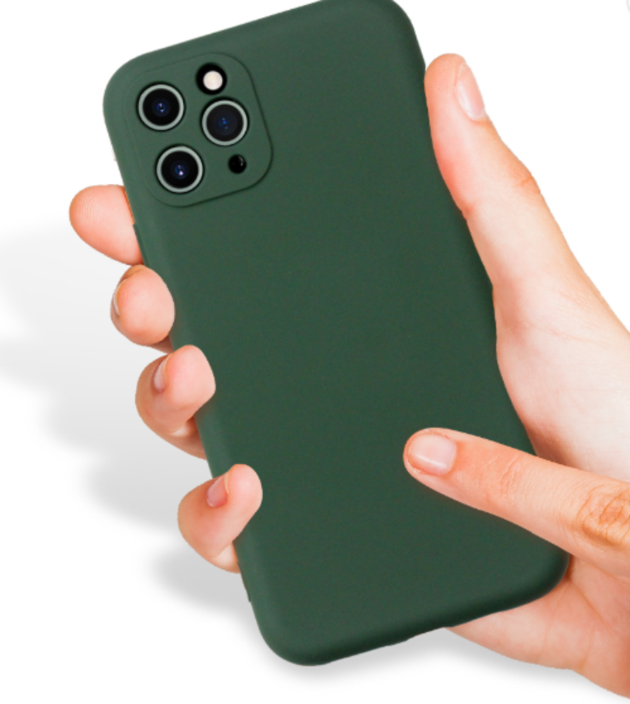 ShieldCase® Shieldcase Siliconen hoesje met camera bescherming iPhone 11 Pro Max (donkergroen)