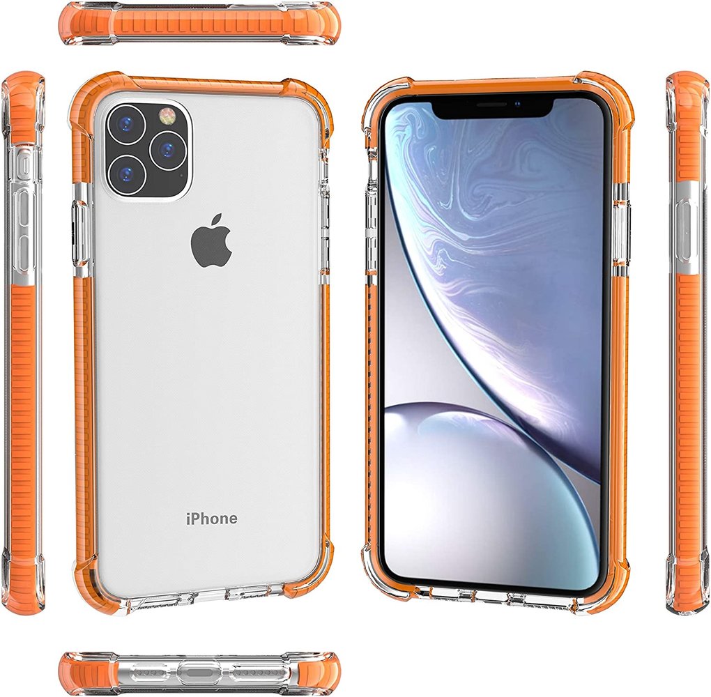 ShieldCase® ShieldCase bumper shock case iPhone 11 Pro Max (oranje) ShieldCase® ShieldCase bumper shock case iPhone 11 Pro Max (oranje)