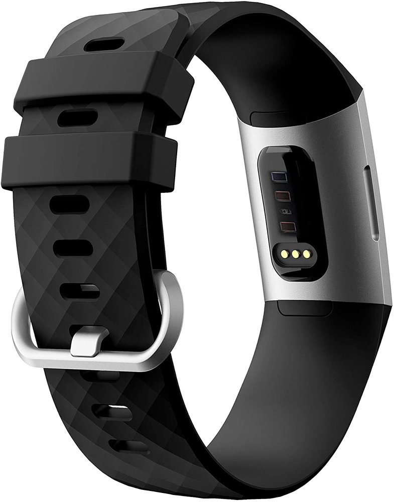 Fitbit Charge 4 silicone band (zwart)