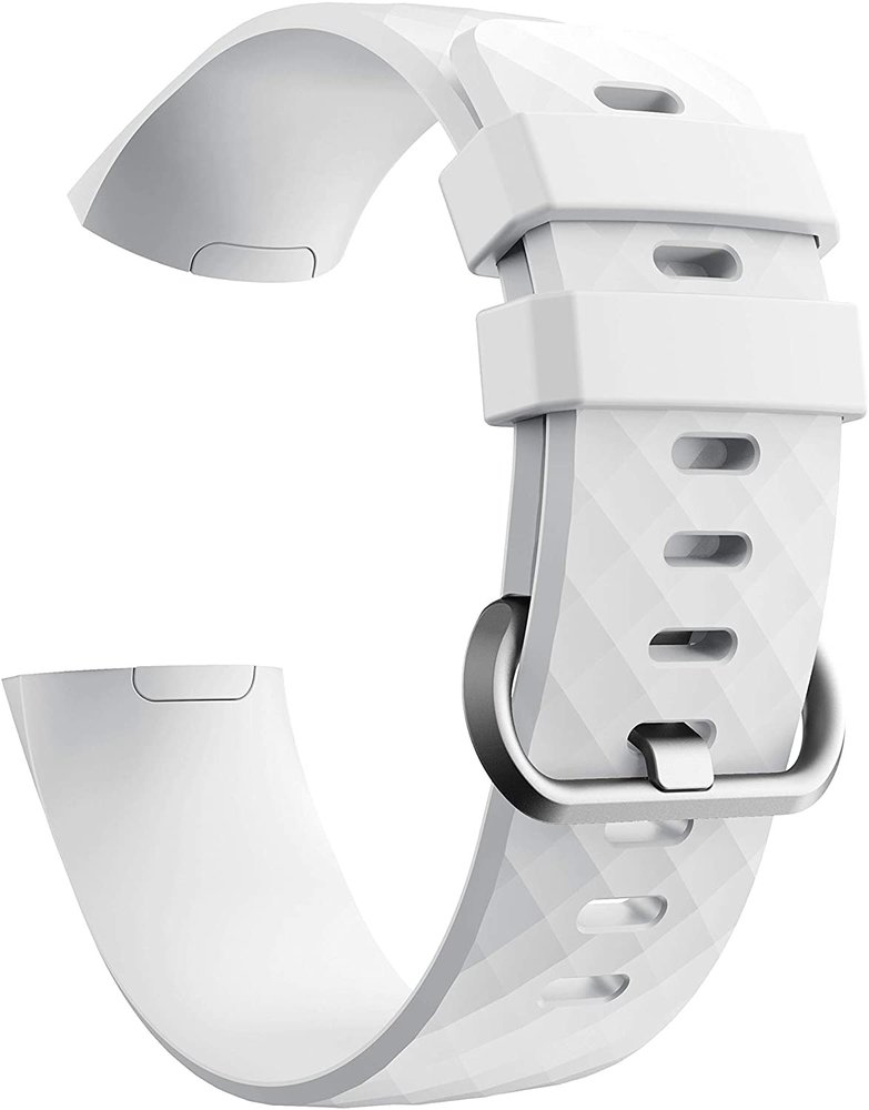 Fitbit Charge 4 silicone band (wit)